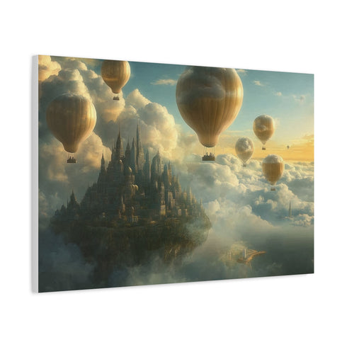 Cloud City Built on Giant Balloons — Canvas Wall Art — Product Detail View 6