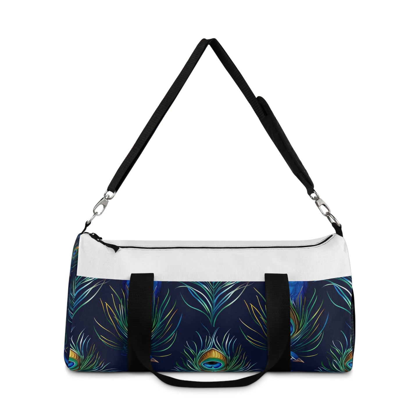 Peacock Feather Blue Duffel