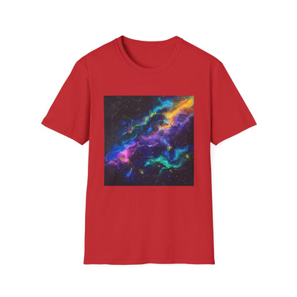 Cosmic Kaleidoscope: Neon Space Galaxy T-shirt