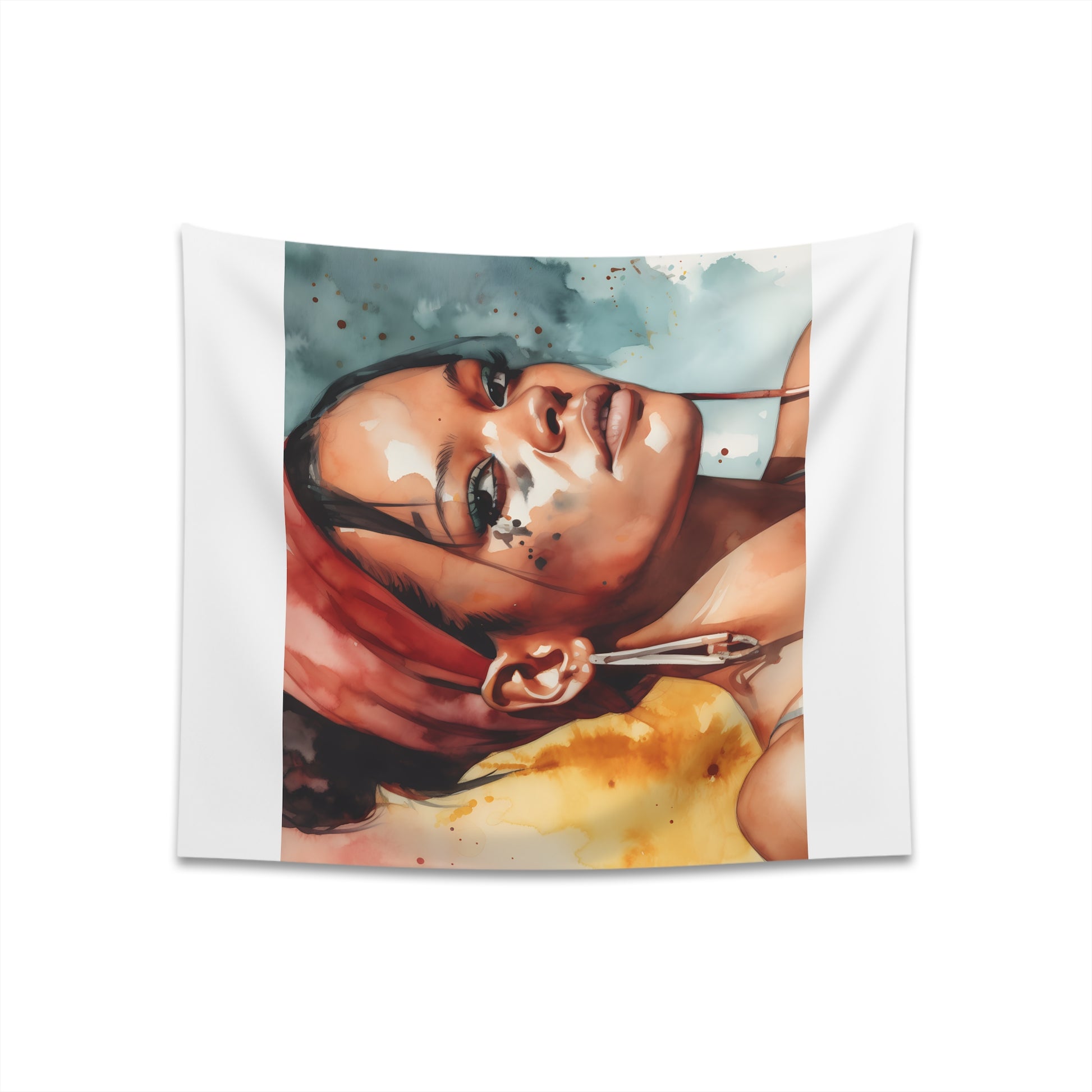 "Rihanna: A Watercolor Dream Tapestry - High-quality, stylish décor for music fans | 34"x40" or 57"x57" sizes | Perfect gift"