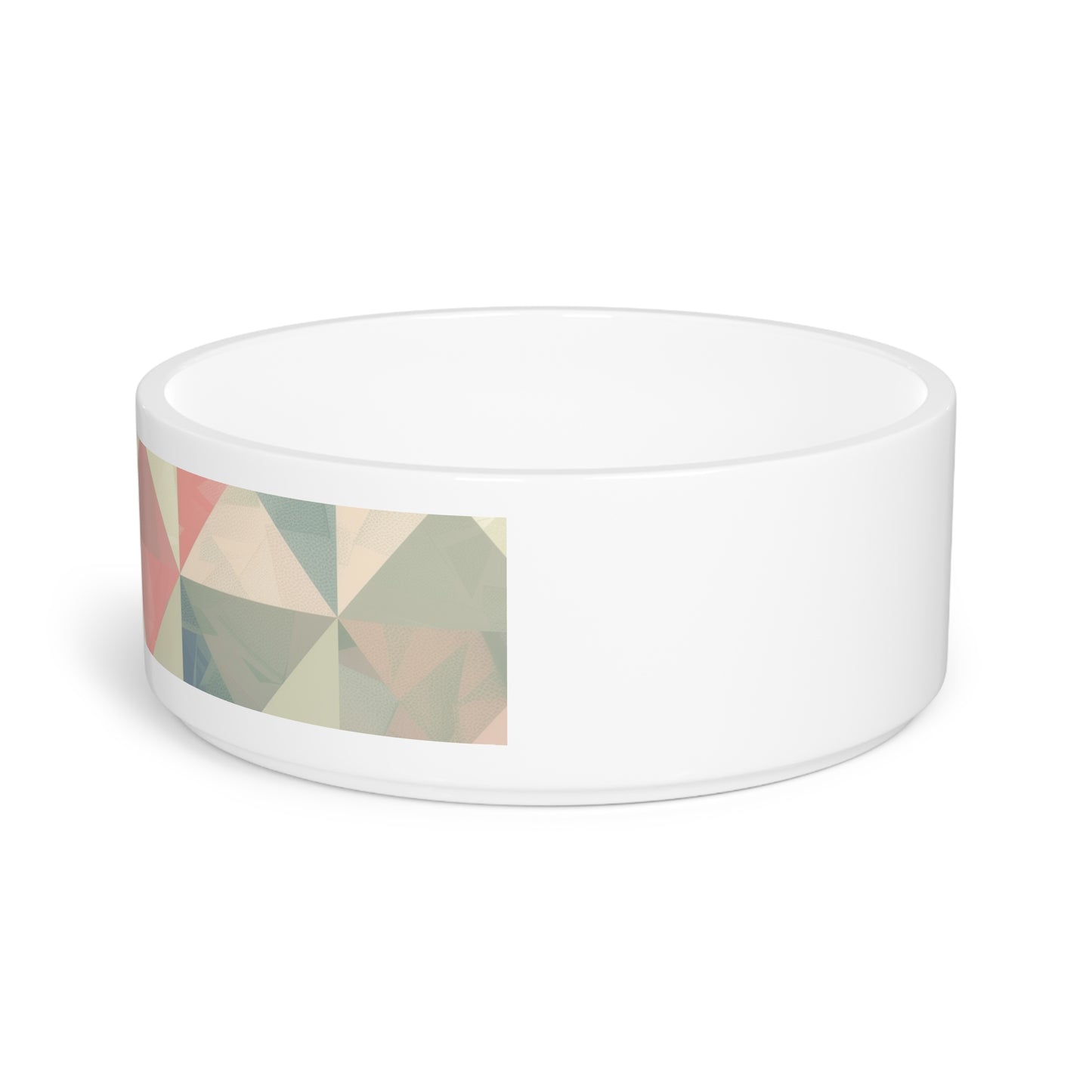 Pastel Geometrics Pet Bowl: Chic & Stylish Design