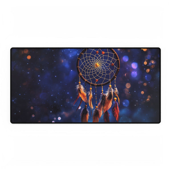 Dreamcatcher Suspended in Stars — XL & XXL Desk Mat — Full Top-Down Artwork View