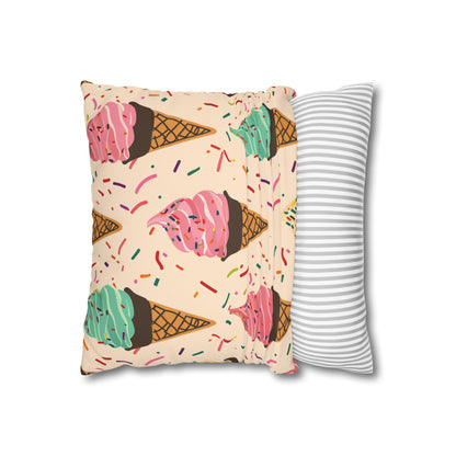 "Sweet Dreams Sprinkle Cone Pillowcase - High-quality, stylish, and perfect for all seasons. Great gift idea! Shop now."