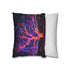 Electric Tree Rooted in the Sky — 40×40 Cushion Cover — Sofa & Living Room Lifestyle View