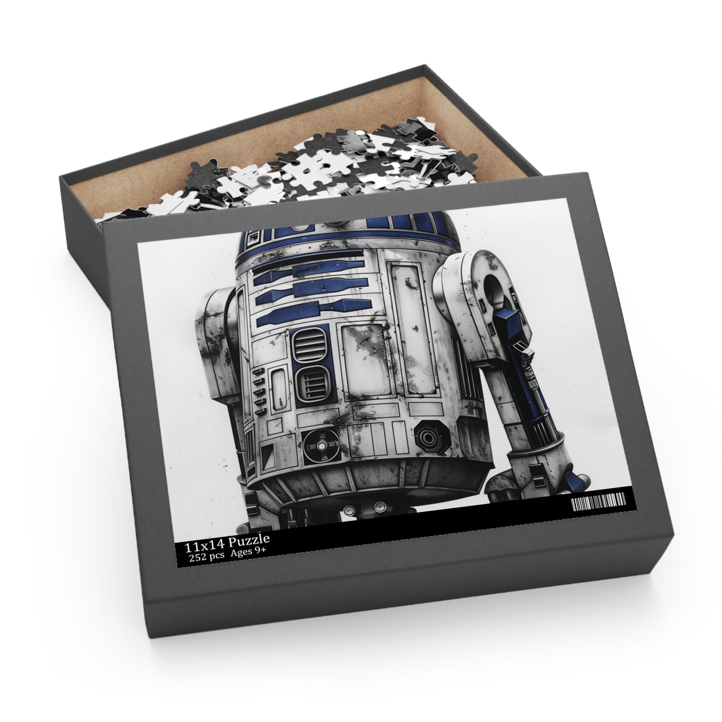 "Officially licensed R2-D2 Star Wars jigsaw puzzle with stunning droid artwork for fans of the iconic saga"