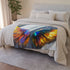 Solar Wings Casting Prism Shadows Plush Fleece Throw Blanket