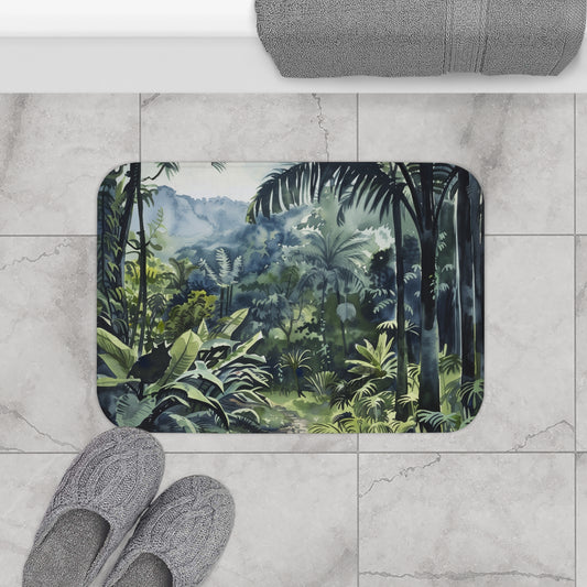 Congo Rainforest Oasis Bath Mat | Bath Mats | Bath, Bathroom, Home & Living, Indoor, Sublimation | Prints with Passion