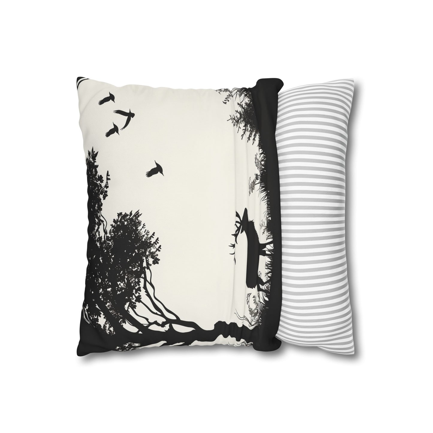 "Wild Silhouette Pillowcase - High-Quality, Comfortable and Stylish Design for Tranquil Sleep Spaces - Perfect Gift for Nature Lovers"