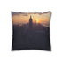 New York Skyline Sunset — 40×40 Cushion Cover — Double-Sided Back & Concealed Zip Detail