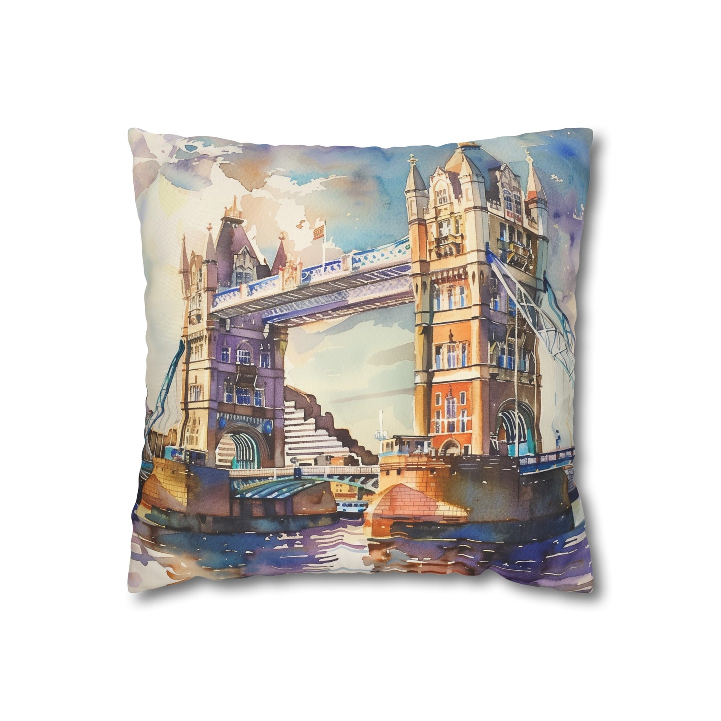 Thames Watercolor Dreams Pillowcase | Pillow Cases | All Over Print, AOP, Bed, Bedding, Home & Living, Indoor, Pillow Case, Pillow Covers, Pillows & Covers, Sublimation | Prints with Passion