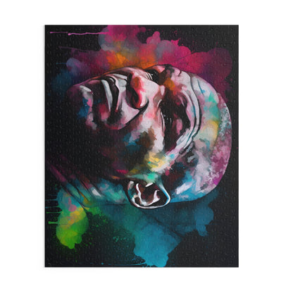 Tyson Watercolor Neon Jigsaw Puzzle