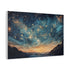 Tapestry Woven from Constellations (Edition II) — Canvas Wall Art — Side Profile & Stretched Corner Detail