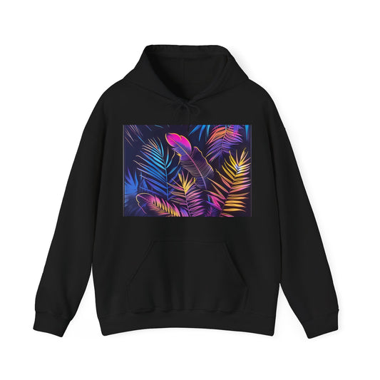 Electric Eden: A Neon Jungle Hoodie | Hoodies | DTG, Hoodies, Men's Clothing, Regular fit, Unisex, Women's Clothing | Prints with Passion