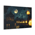 Moonlight Temple with Levitating Torches (Edition II) — Canvas Wall Art — Product Detail View 6