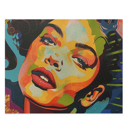 Colorful Pop Art Portrait Jigsaw Puzzle - Vibrant and unique puzzle for art lovers and enthusiasts, adds artistic flair to any room