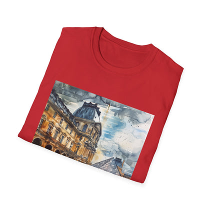 ## The Louvre in Watercolor: A Parisian Dream on a T-shirt