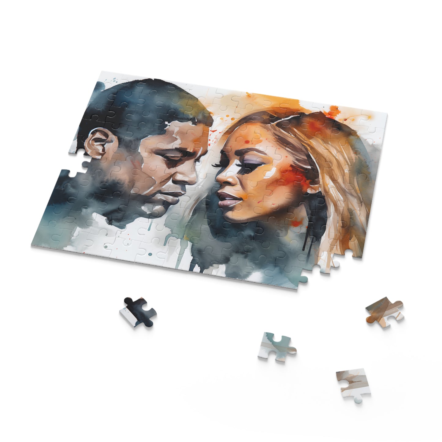 JayZ Beyoncé Watercolor Puzzle