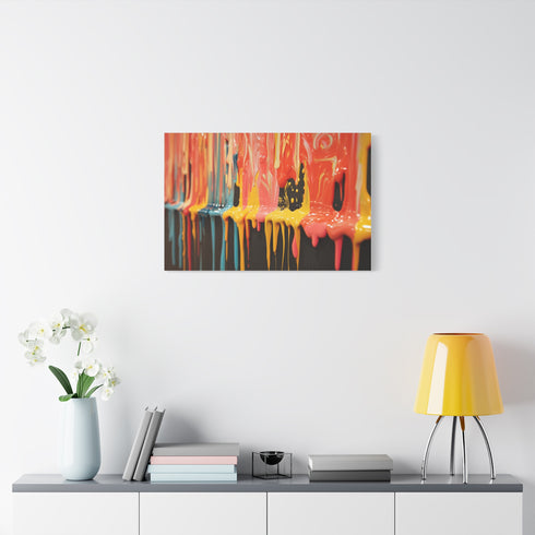 Dripping Paint Forming Universe — Canvas Wall Art — Product Detail View 7
