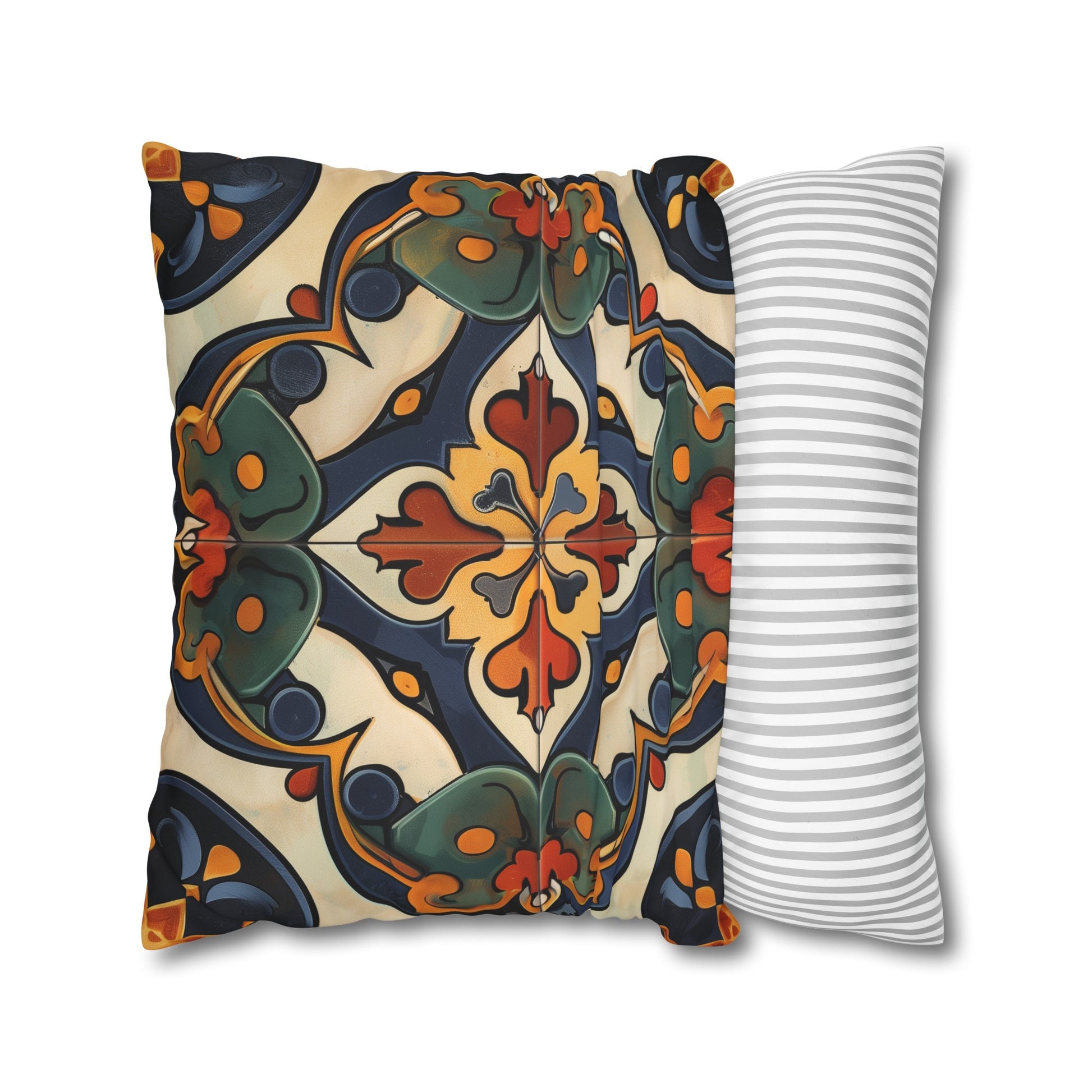 Luxurious Artisan Tiles Pillowcase - Seamless pattern, high-quality fabric - Elevate your sleep space with this beautiful design