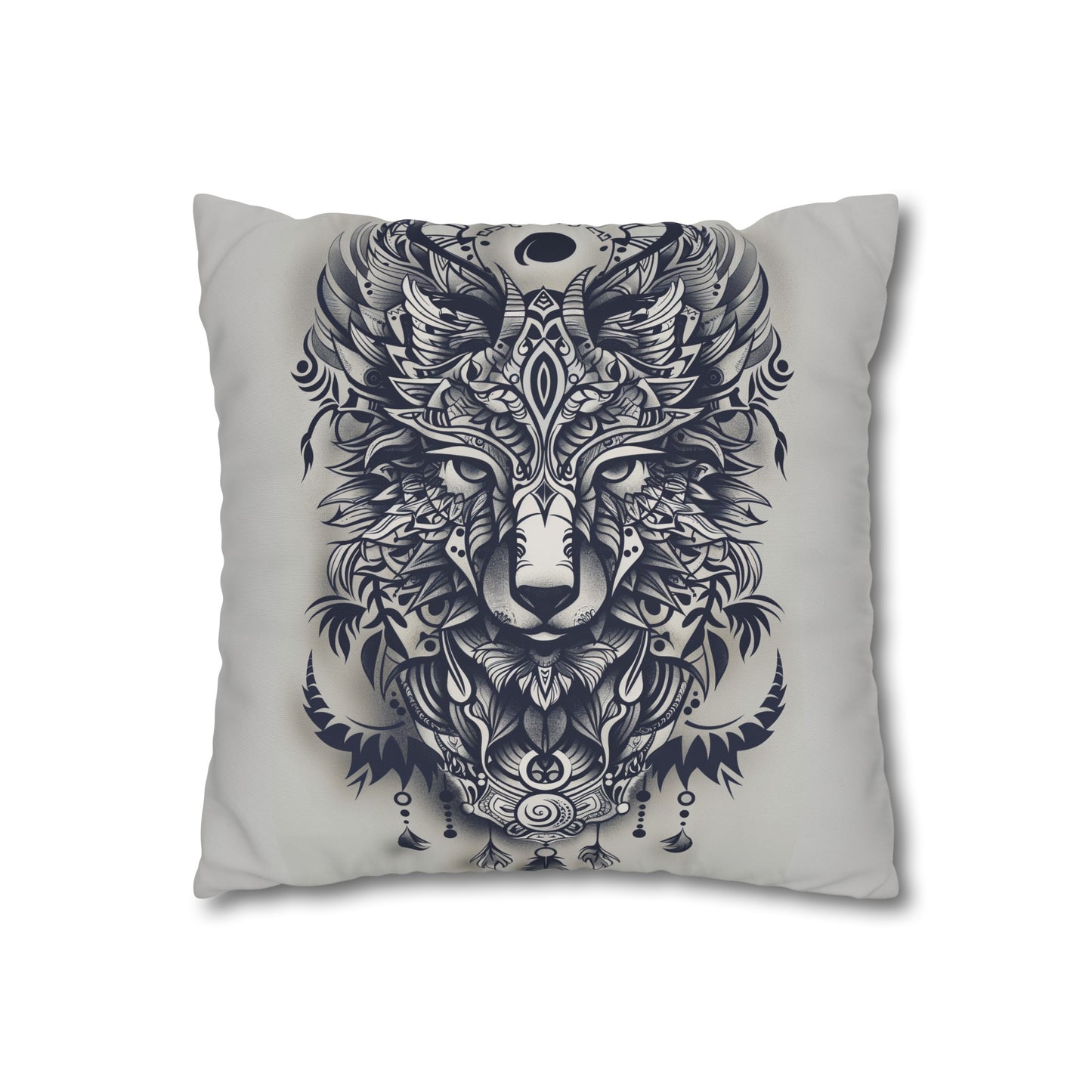 "Guardian Spirit Pillowcase - Tribal design for protection and guidance in dreams. High-quality, comfortable, and stylish. Perfect for all seasons. Makes a great gift. Shop now!"