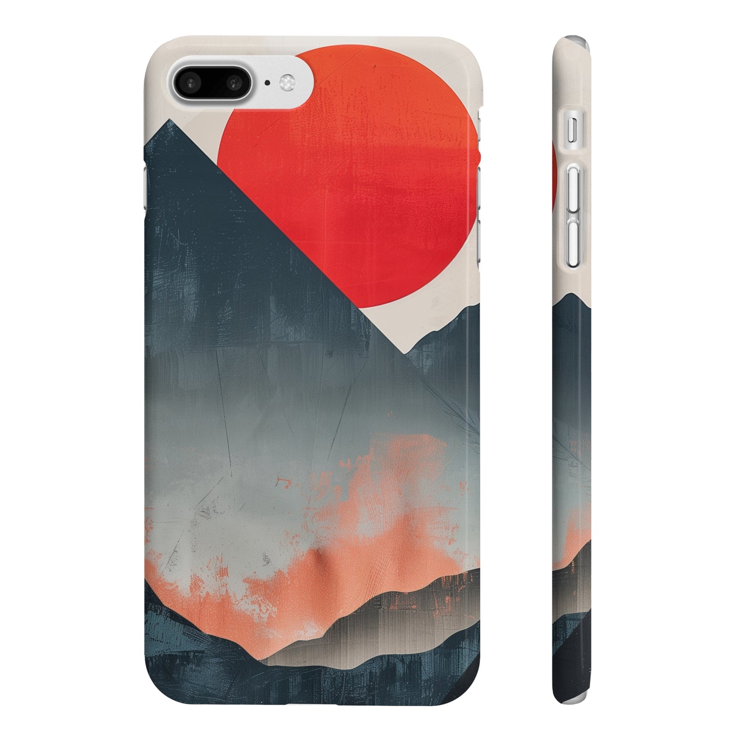 Peak Sunrise: Minimalist Mountain Phone Case