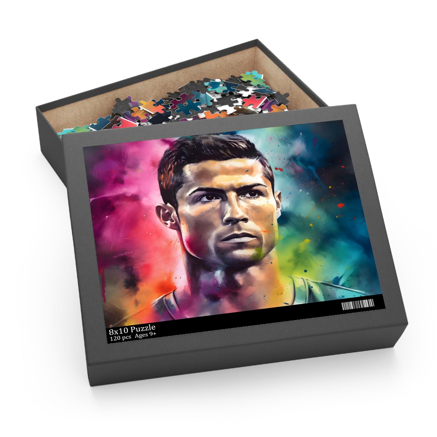 Ronaldo Watercolor Neon Puzzle