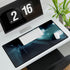 Haunted Subway with Floating Lights — XL & XXL Desk Mat — 3mm Non-Slip Natural Rubber Base Detail