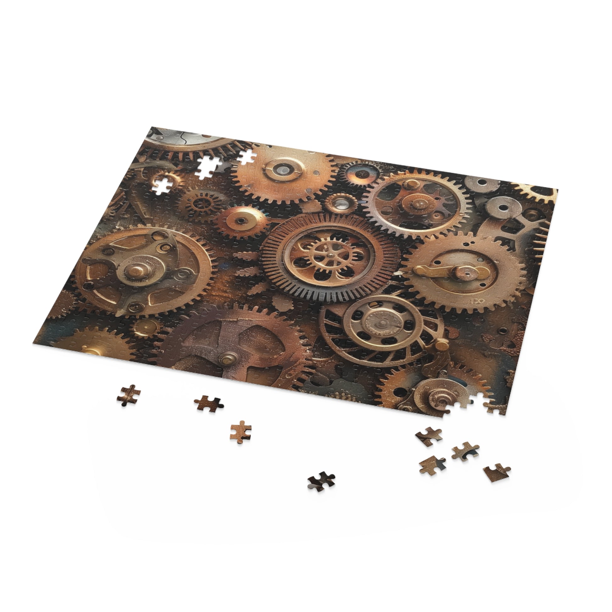 "Fantastical Steampunk Gear Jigsaw Puzzle for Mind-challenging fun"