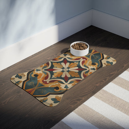 Artisan Tile Pet Feeding Mat