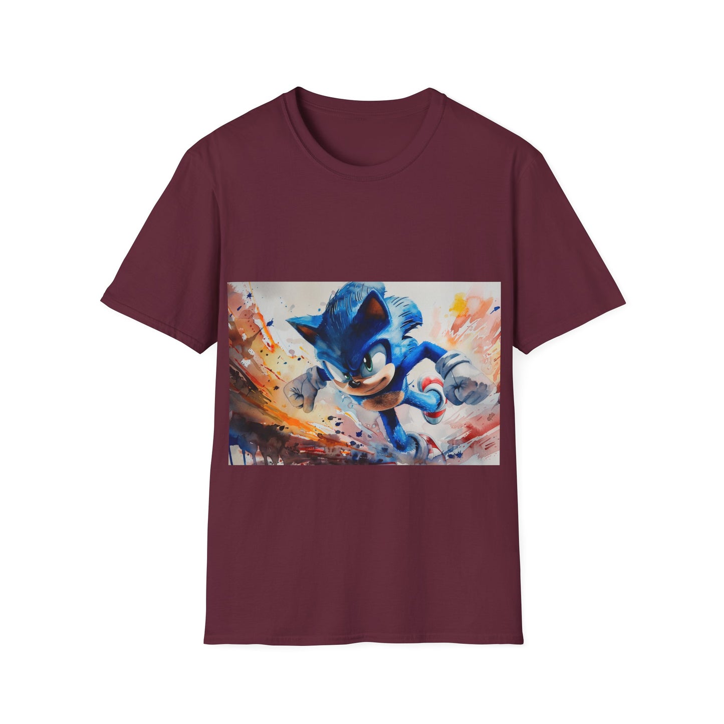 Sonic Watercolor Tee: Speedy Style