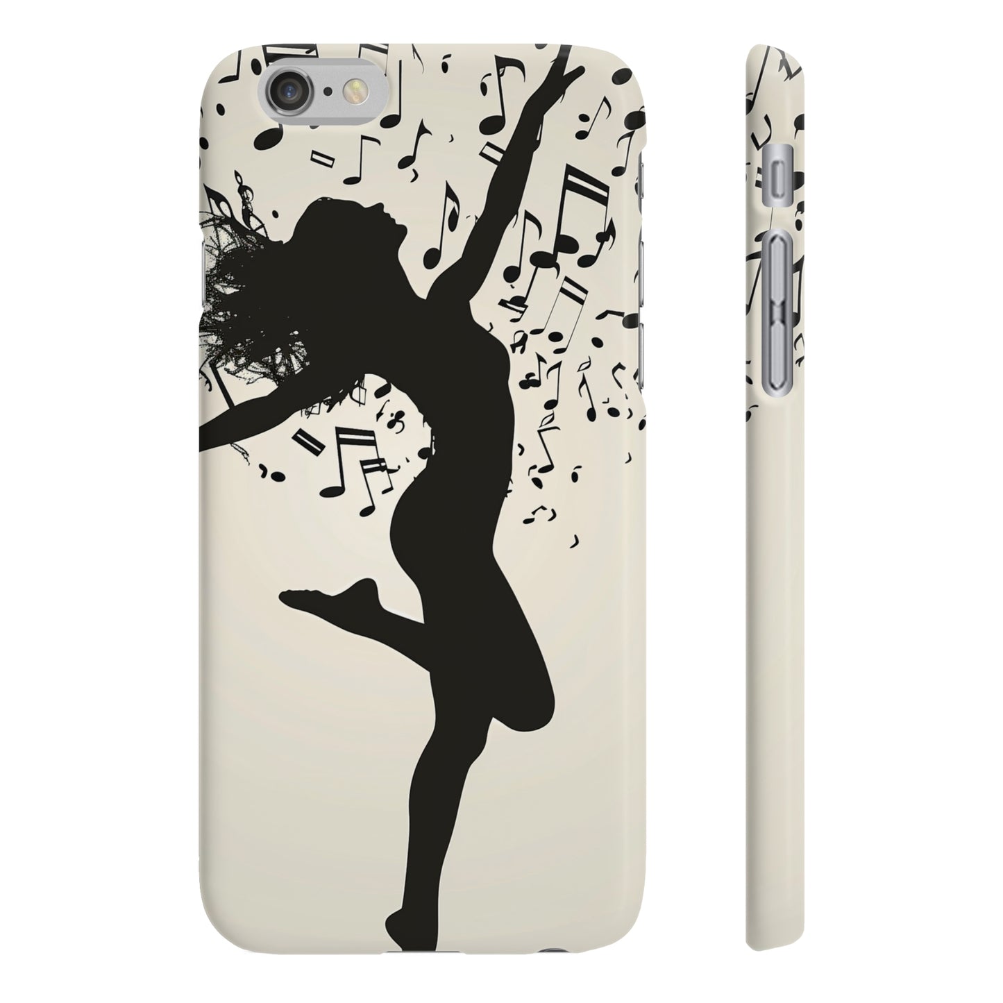 Dancing Notes: Musical Silhouette Phone Case | Phone Case | Accessories, Glossy, iPhone Cases, Matte, Phone Cases, Samsung Cases, Slim | Prints with Passion