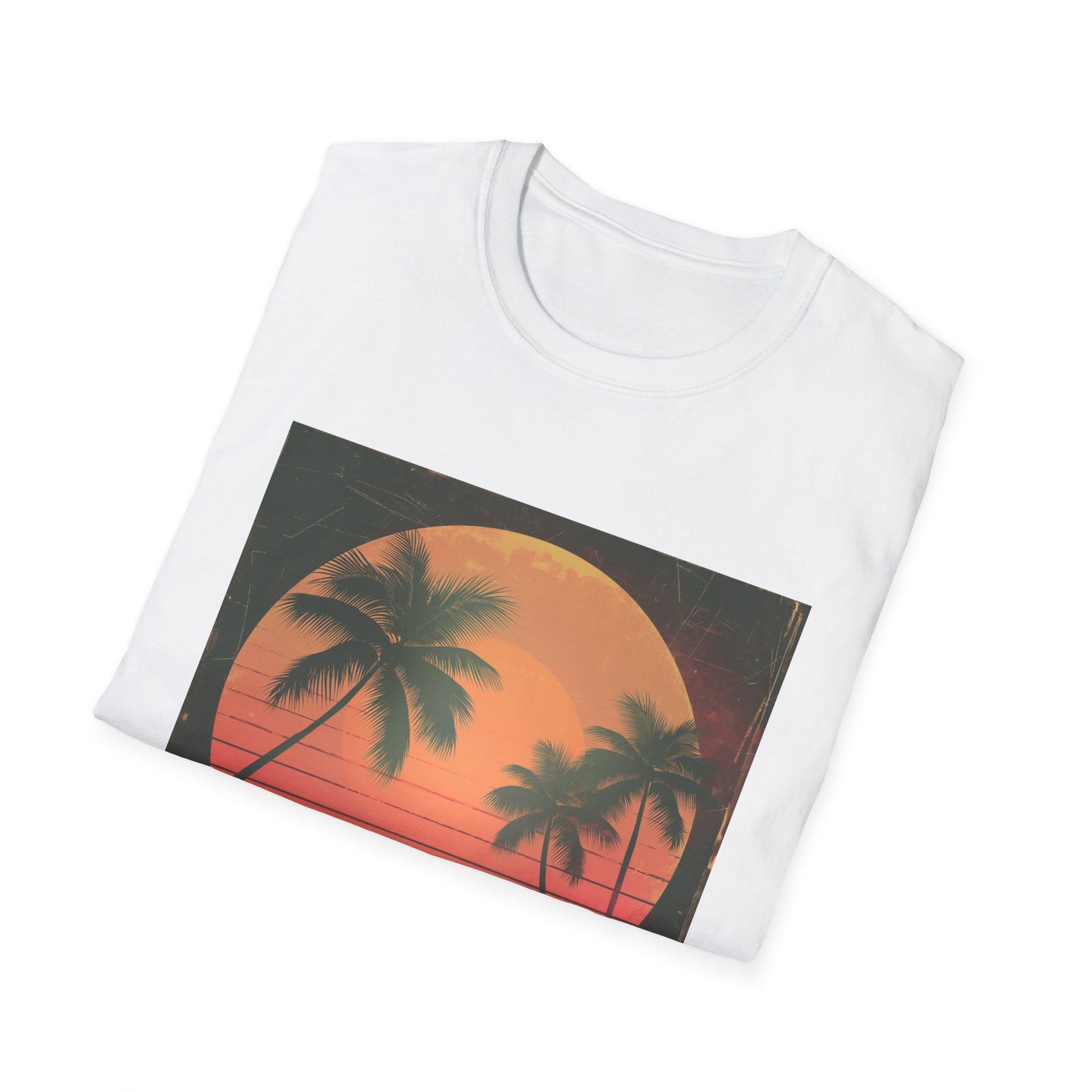 Palm Paradise: Retro Sunset Escape T Shirt