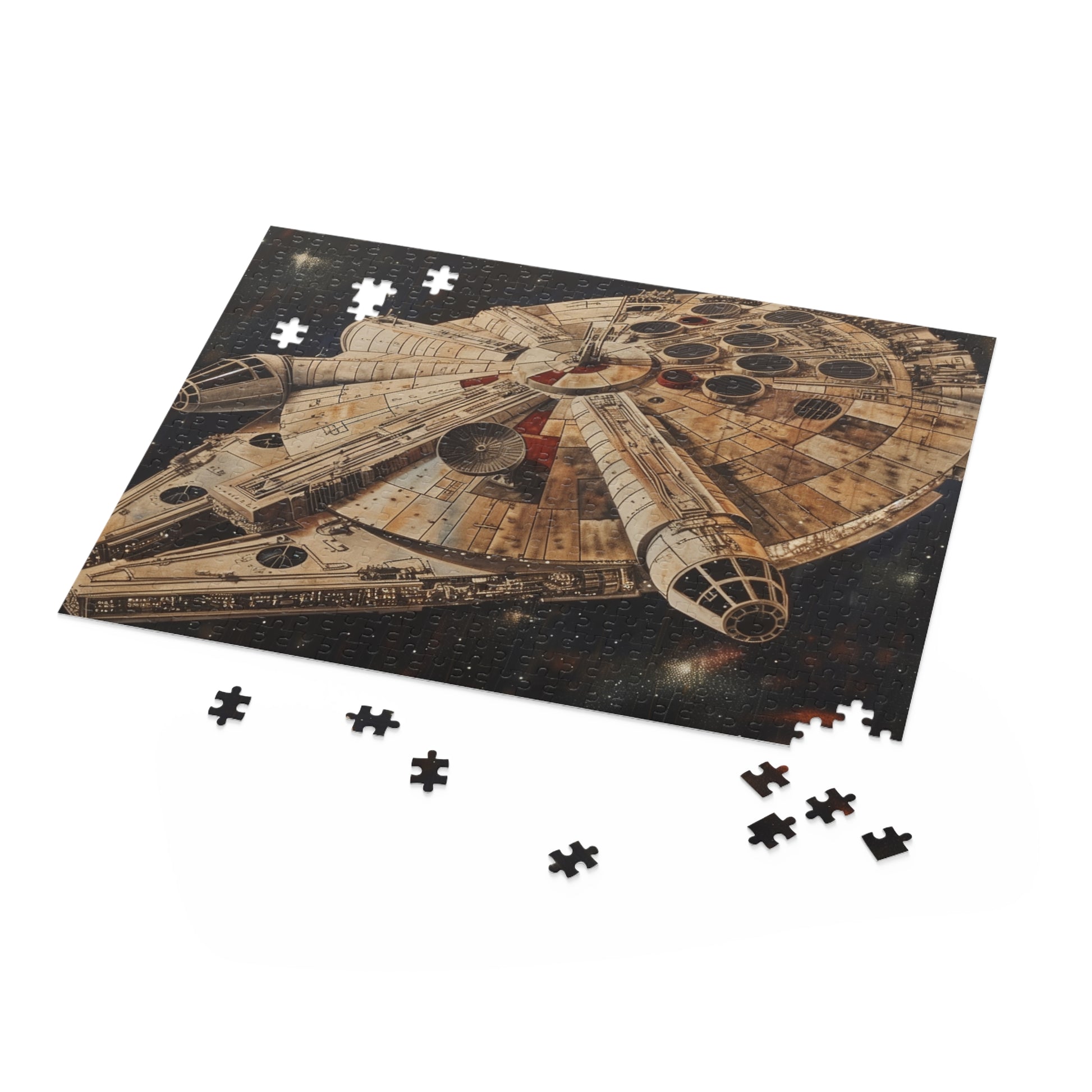 Star Wars Millennium Falcon jigsaw puzzle with stunning artwork for fans