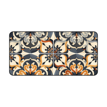 "Artisan Tiles Desk Mat - Add elegance to your workspace with this beautifully crafted protective desk accessory"