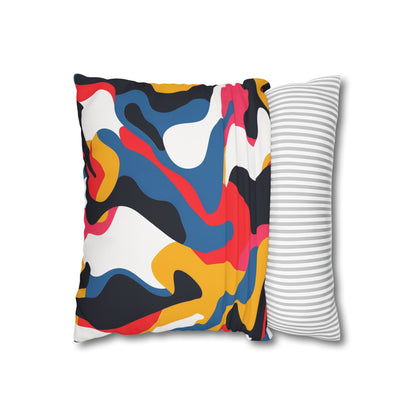 "Modern Abstract Bright Pillow Case - Add a Pop of Color to Your Bedroom Decor with this Stylish Seamless Pattern Design"