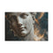 Nebula Inside a Cracked Marble Statue Stretched Canvas Wall Art