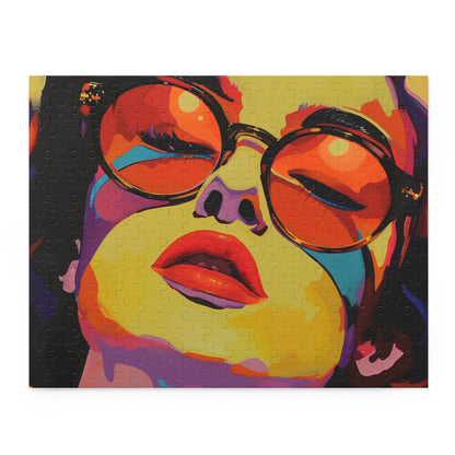 Colorful Pop Art Portrait Jigsaw Puzzle for Art Lovers and Puzzle Enthusiasts - Hours of Engaging Entertainment