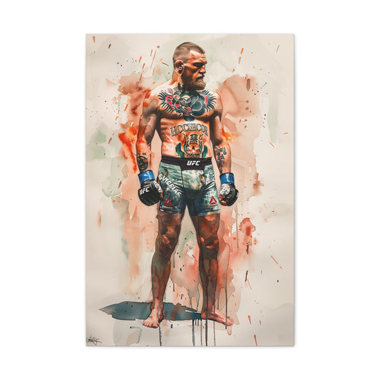 Conor McGregor Suits Canvas: The Notorious in Watercolor | Canvas | Art & Wall Decor, Canvas, Fall Picks, Hanging Hardware, Home & Living, Indoor, Top Spring Products, Valentine's Day promotion | Prints with Passion