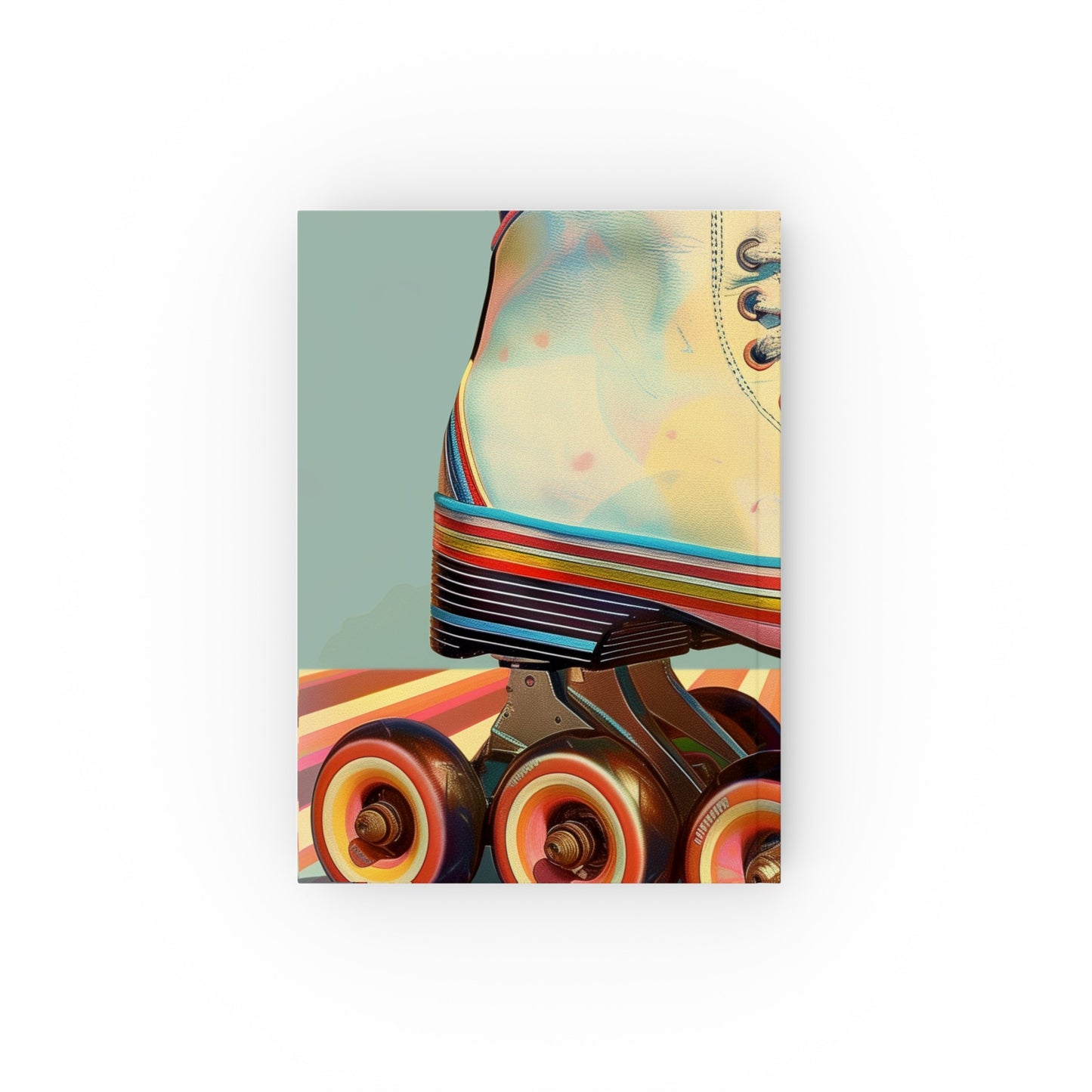 "Skate Dreams Retro Roller Journal - Colorful design, high-quality material, perfect for all seasons, makes a great gift!"