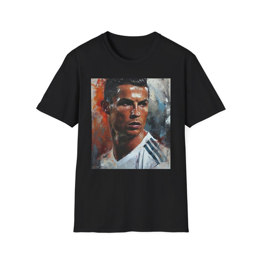 Cristiano Ronaldo Tshirt : Unstoppable Force | T-Shirt | champions league, CR7, cristiano ronaldo, football player, juventus, manchester united, portuguese player, real madrid, soccer player, sports icon | Prints with Passion