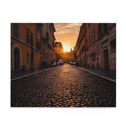 Rome Streets Sunset Jigsaw Puzzle