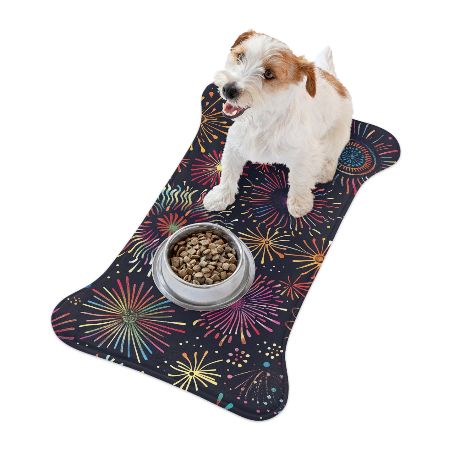 Fireworks Fiesta Pet Feeding Mat