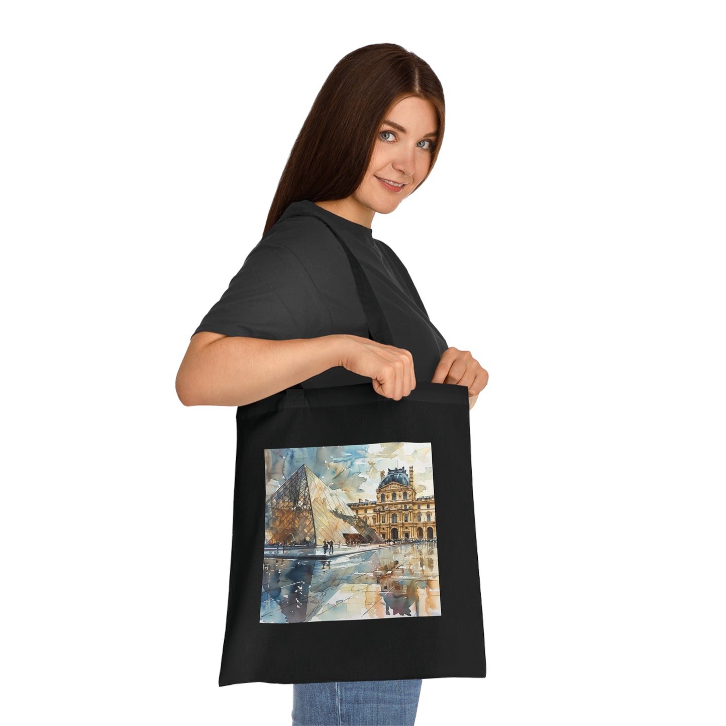 Louvre Memories Watercolor Tote Bag | Tote Bag | Accessories, Bags, Cotton, DTG, Totes | Prints with Passion