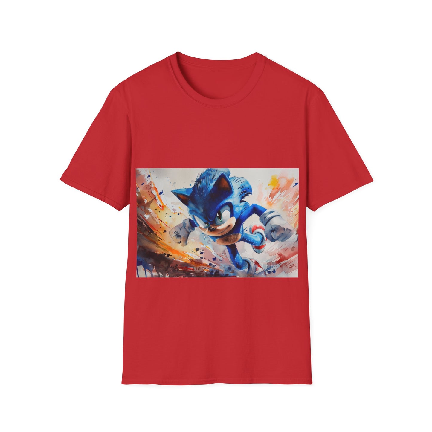 Sonic Watercolor Tee: Speedy Style