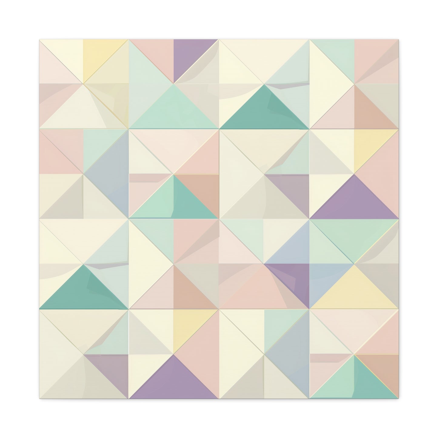 Pastel Geometrics Canvas Print | Canvas | Art & Wall Decor, Canvas, Fall Picks, Hanging Hardware, Home & Living, Indoor, Top Spring Products, Valentine's Day promotion | Prints with Passion