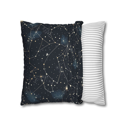 "Transform your bedroom with our Cosmic Dream Pillowcase featuring a seamless pattern of twinkling stars for a celestial oasis"