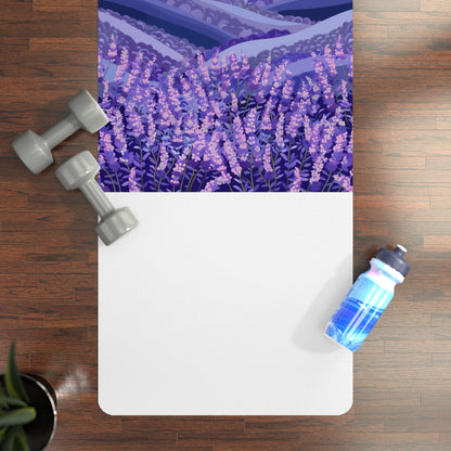 Serene Lavender Fields Yoga Mat