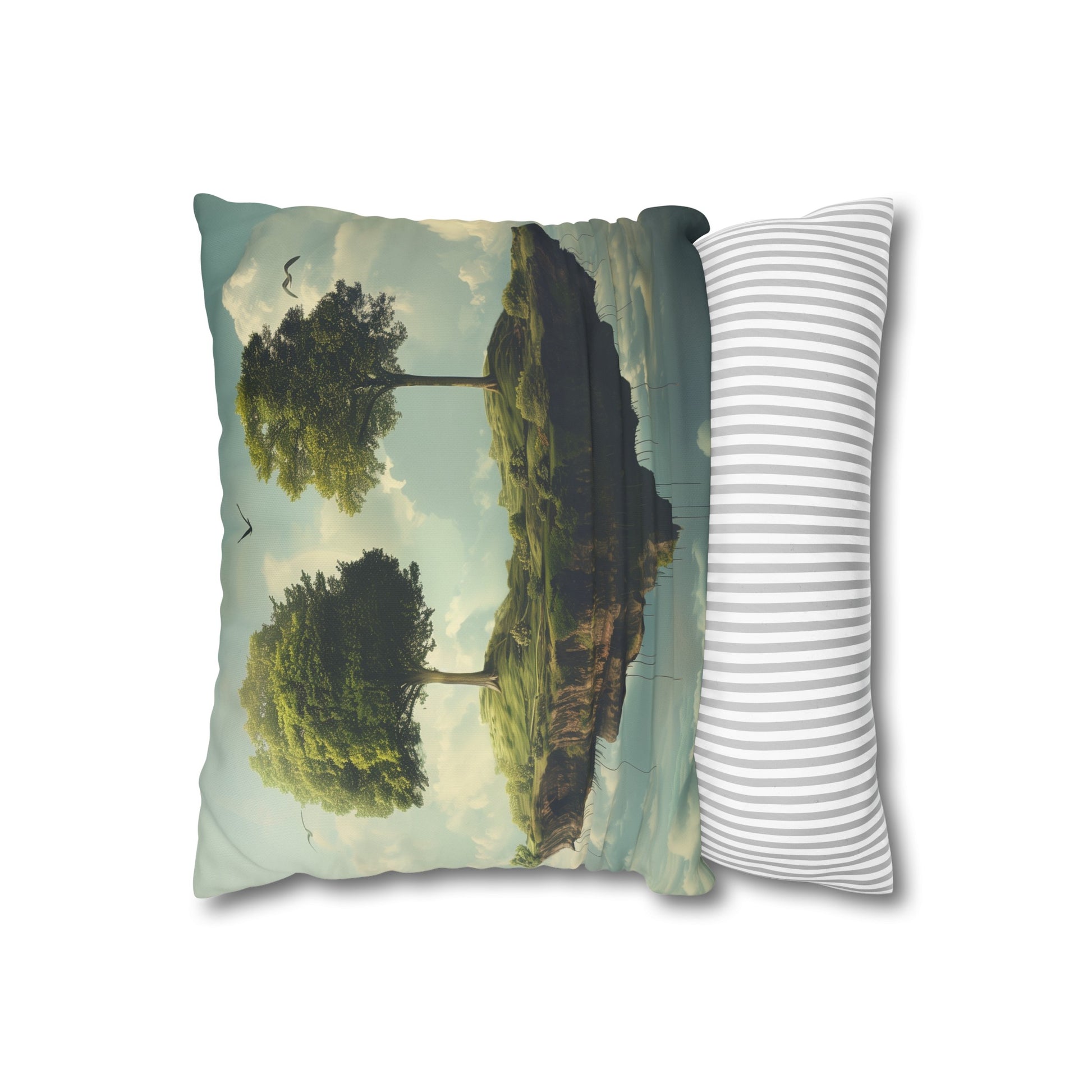 Dreamscape Escape Pillowcase - Surreal landscape design, high-quality material, comfortable, stylish, perfect for all seasons, makes a great gift. Shop now!