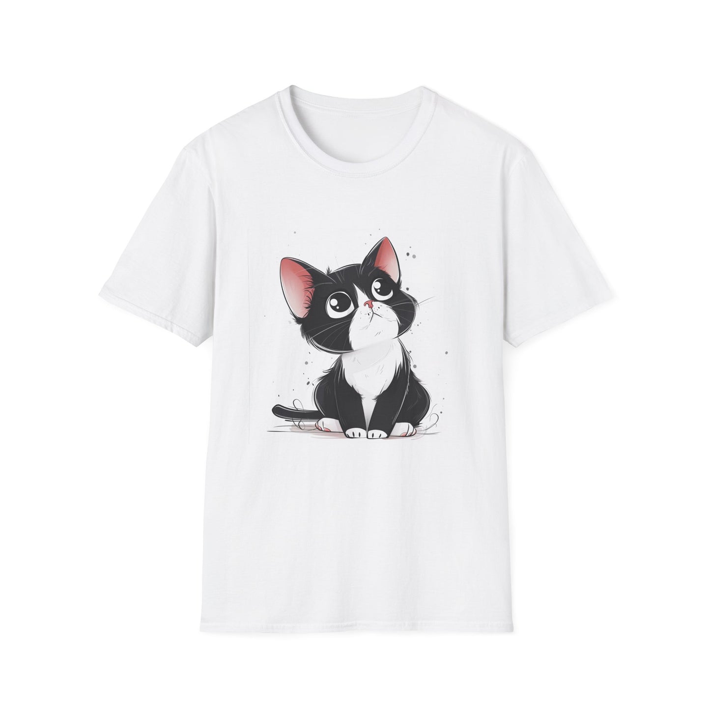 Purrfectly Adorable: Cute Cartoon Cat T-Shirt