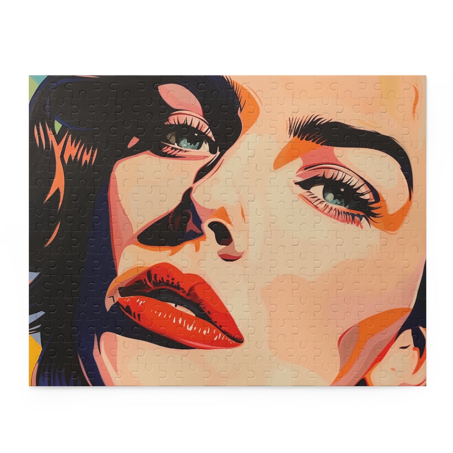 Colorful and intricate Pop Art Portrait Jigsaw Puzzle for art enthusiasts